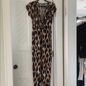 Venus animal print pant romper